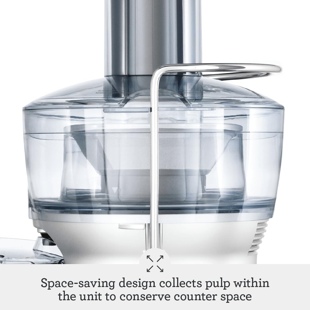 BJE200XL Compact Fountain 700-Watt Juice Extractor, Stainless Steel, 700 W, 25 Fluid_Ounces, Silver