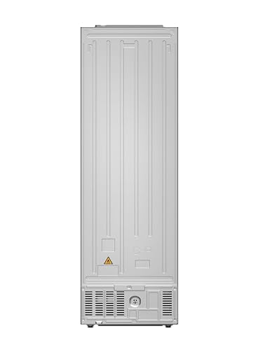 3D 60 Series 5 Freestanding Fridge Freezer with Water Dispenser, 3 Doors, Total No Frost, E Class, 357L Total Capacity, hOn App, AI & Wi-Fi Connected, Silver, 60x67x185 cm - HTW5618EWMG