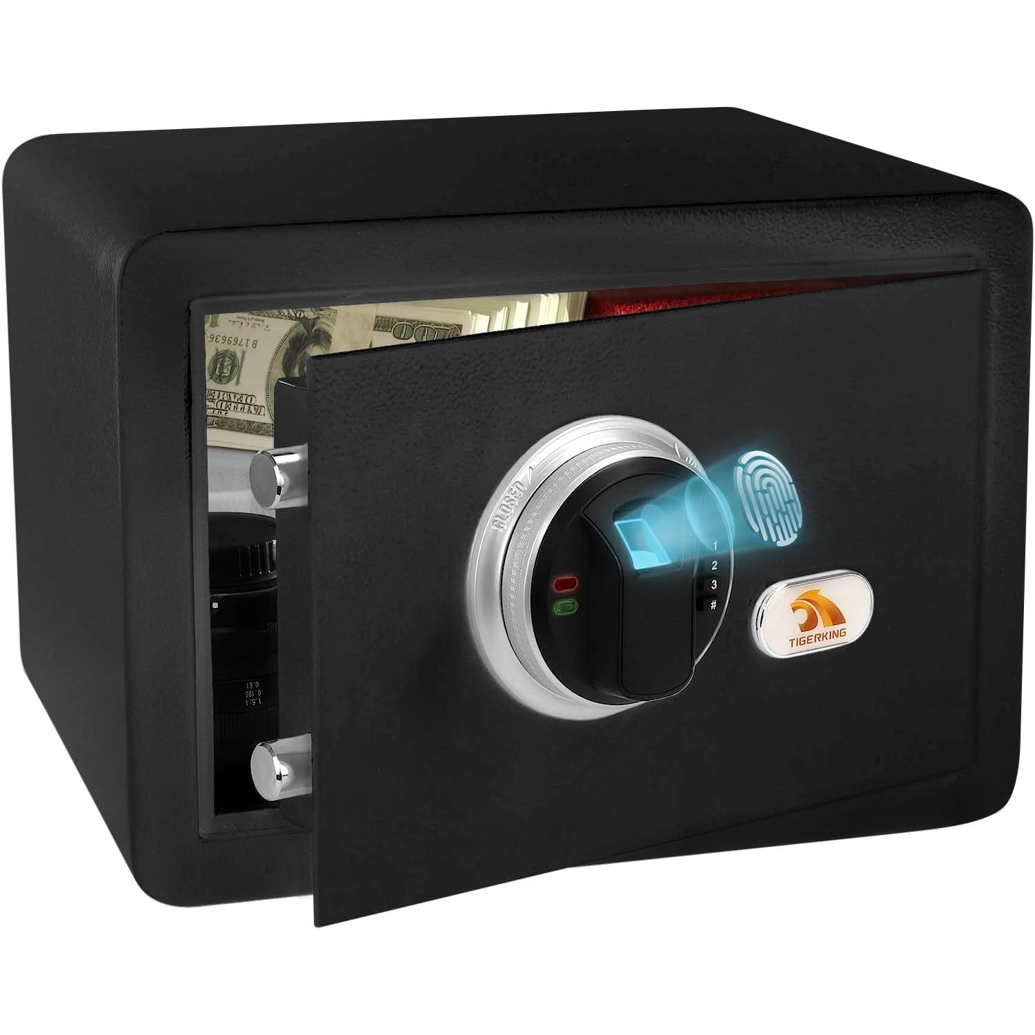 Security Fingerprint Biometric Safe Digital Safe for Home, Office- Black