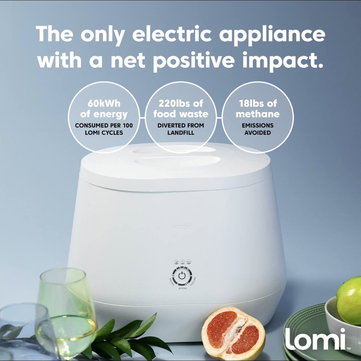 World's First Smart Waste Kitchen Composter | Turn Waste to Compost with a Single Button with Electric Countertop Compost Bin by Pela Earth