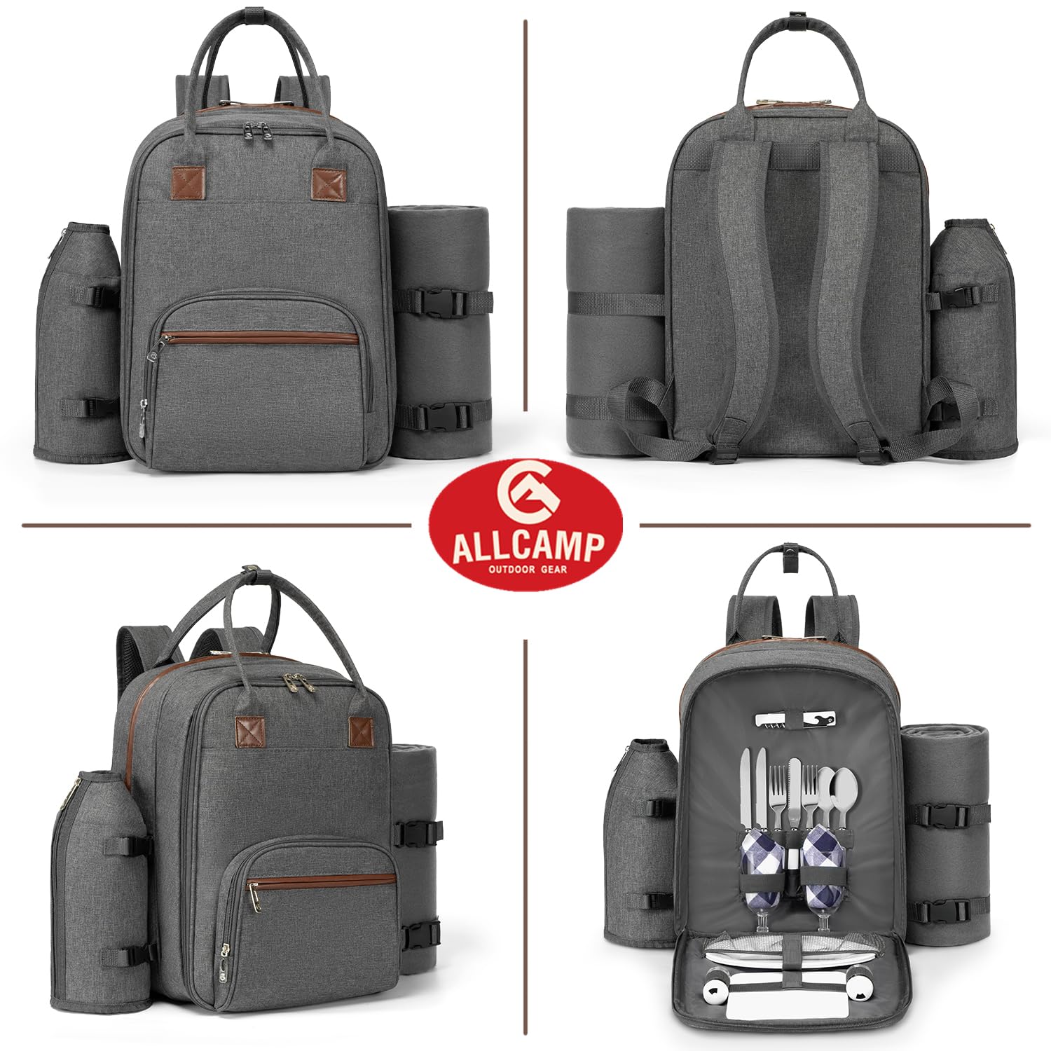 Calvora Picnic Backpack for 2 Person