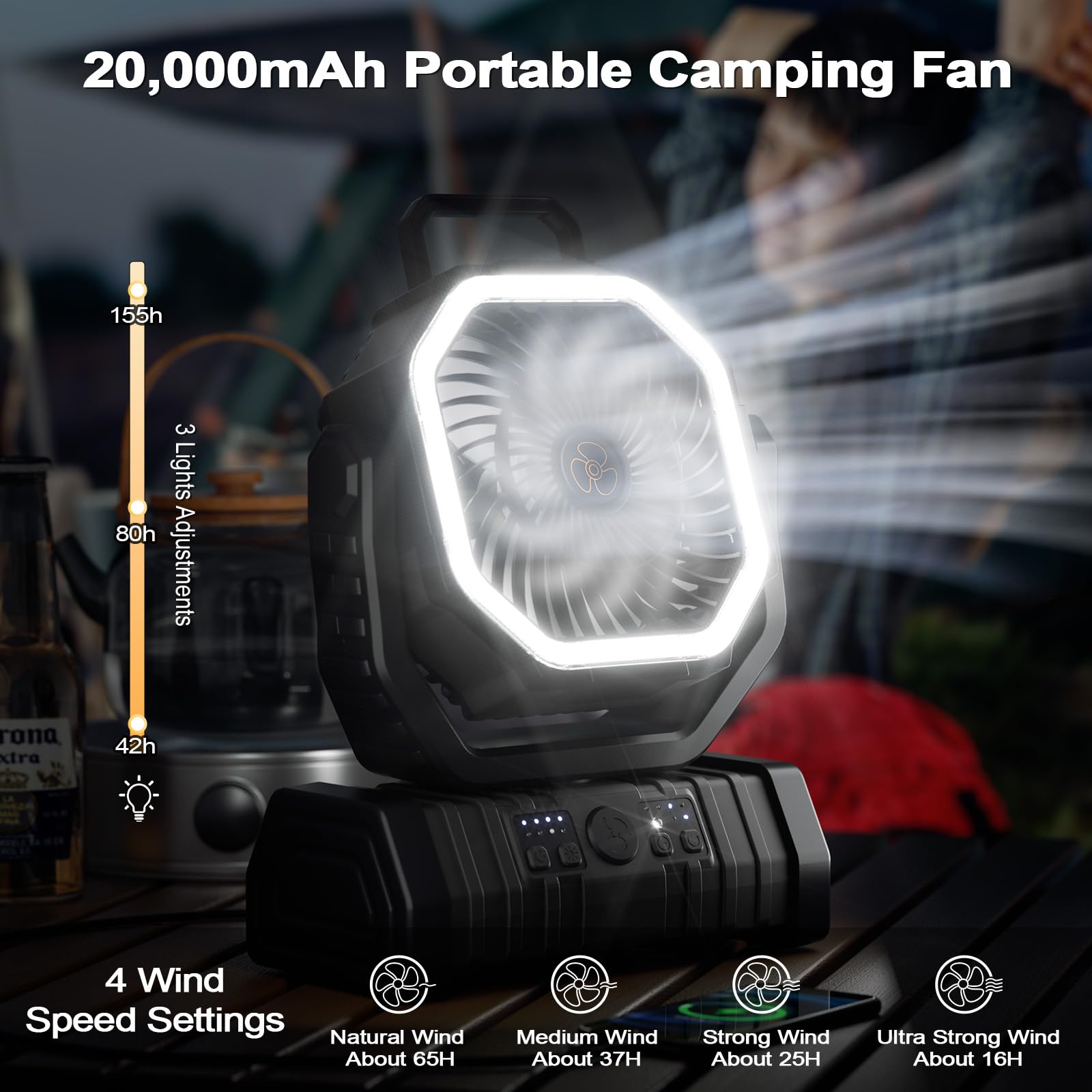 Calvora Portable Camping Fan